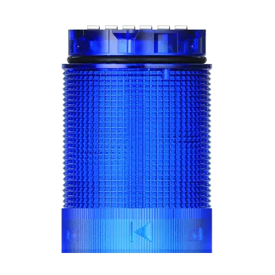 WERMA Signalsäulenelement TwinLIGHT Classic 634.510.75 | LED Dauer-/Blinklicht | 24V AC/DC | 40mm | blau