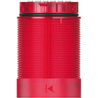 WERMA LED Signalsäule TwinLIGHT Classic 634.110.75 | 24V AC/DC | rot | Dauer- & Blinklicht | 360° | Kunststoff