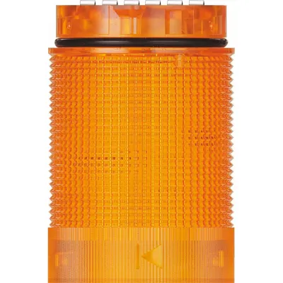 WERMA LED Signalleuchte TwinLIGHT Classic 634.310.75 | 24V AC/DC | Dauer- & Blinklicht | Ø40mm | gelb