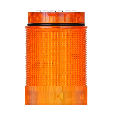 WERMA LED Signalleuchte TwinLIGHT Classic 634.310.75 | 24V AC/DC | Dauer- & Blinklicht | Ø40mm | gelb
