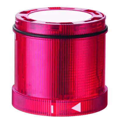 WERMA LED Signalsäulenelement TwinLIGHT Classic 647.110.75 | Stacklight Modul | 24V AC/DC | Dauer-/Blinklicht | rot