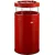 Bild: WESCO® Standascher Big Ash | Abfallbehälter 120 Liter | Siebeinsatz | pulverbeschichtetes Stahlblech | rot