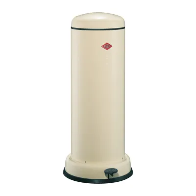 WESCO Abfalleimer Big Baseboy 30 Liter | Tretmülleimer | Stahlblech pulverbeschichtet | Metall-Einsatz | mandel
