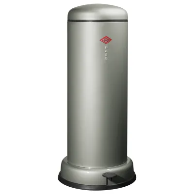 WESCO Abfalleimer Big Baseboy 134731-03 | 30L Tretmülleimer | Stahlblech pulverbeschichtet | geräuscharm | neusilber