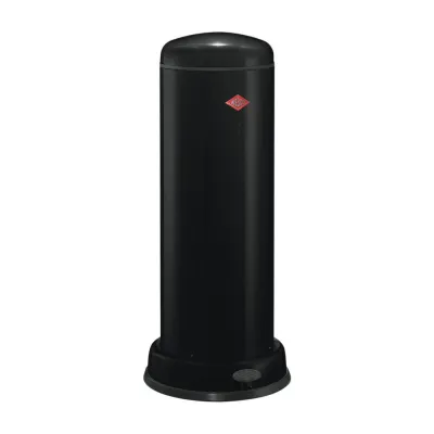 WESCO Abfalleimer Big Baseboy 30L | Tretmechanik | Stahlblech pulverbeschichtet | Dämpfer | Metalleinsatz | schwarz
