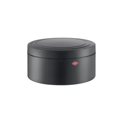 WESCO® Gebäckdose Classic Line | Vorratsdose für Gebäck & Kuchen | 4 Liter | Stahlblech | Retro-Look | graphit matt