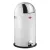 Bild: WESCO® Treteimer Kickboy | 40 Liter | Stahlblech pulverbeschichtet & Edelstahl | runder freistehender Abfalleimer | weiß
