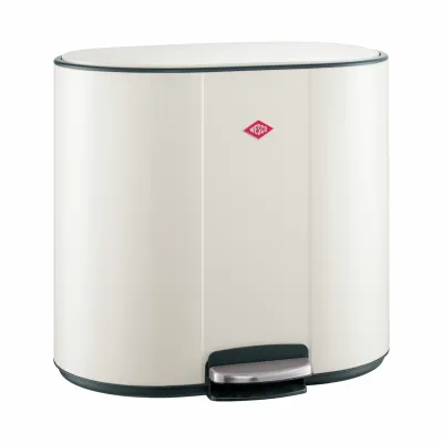 WESCO® Abfalleimer Multi Collector 2 | Mülleimer 2-fach Trennung 50L | Stahl pulverbeschichtet | sand matt (B-Ware)