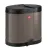 Bild: WESCO® Tretabfalleimer Ökosammler 170 | Doppelabfallsammler 2 x 15 Liter | Stahlblech | Fußtritt | warm grey