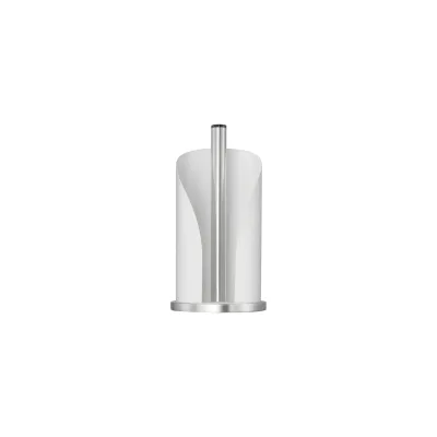 WESCO Küchenrollenhalter 322104-74 | Papierrollenhalter Edelstahl & Stahlblech | weiß matt | 15,5x15,5x30 cm