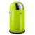 Bild: WESCO® Abfalleimer Pushboy Junior | 22 Liter | Edelstahl-Klappe | Metall-Einsatz | limegreen | Ø 35 cm x 63 cm
