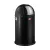 Bild: WESCO® Mülleimer Pushboy Junior 175 831-62 | Abfalleimer 22 Liter | Stahlblech Edelstahl | schwarz | Ø 35 cm x 63 cm