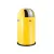 Bild: WESCO Pushboy 50l Abfallbehälter | freistehend | Edelstahl-Klappe | pulverbeschichtet | lemonyellow