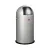 Bild: Wesco Mülleimer Pushboy 50L | Abfalleimer aus Stahlblech & Edelstahl | großer Treteimer | silber