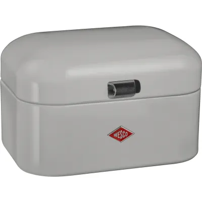 WESCO® Brotkasten Single Grandy | Metall | pulverbeschichtet | kompakt 175x268x220 mm | Single-Haushalt | cool grey