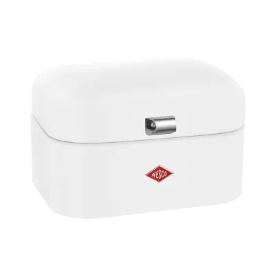 WESCO Brotkasten Single Grandy 235101-74 | weiß matt | 22x26,8x17,5 cm | Metall | Lüftungslöcher | kompaktes Design