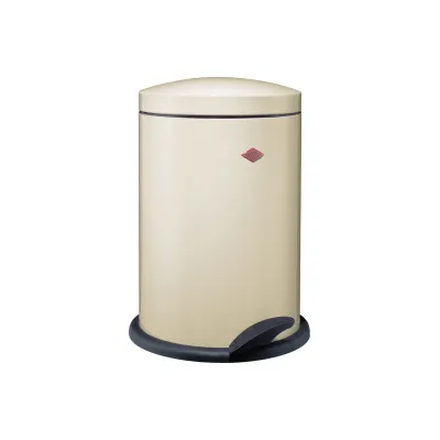 WESCO® Tretabfallsammler 116 | 13L Mülleimer | Stahlblech pulverbeschichtet | Edelstahl | Kunststoff-Einsatz | mandel