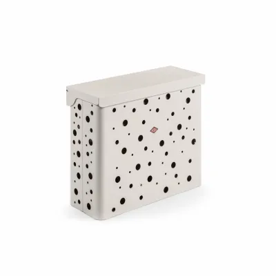 WESCO® Wäschebox Duo 2 | Wäschesammler 64L | pulverbeschichteter Stahl | Duo-Einsatz Kunststoff gelocht | sand matt