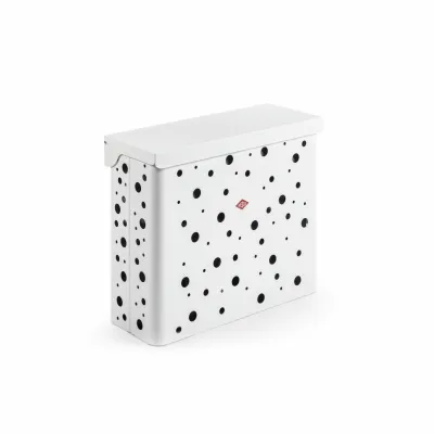 WESCO® Wäschebox Duo 2 | 64 Liter | Schrankausstattung | Wäschekorb 2-fach | Stahlblech pulverbeschichtet | weiß matt