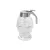 Bild: Westmark Honigspender Deluxe | Glas | 200 ml | Wabenmuster | Einhandbedienung | Transparent/Silber