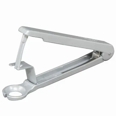 Westmark Kirschentkerner Kernex 40002260 | Kirschentsteiner | Aluminium Druckguss | Edelstahl Ausstoßer | Silber | 14 cm