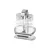 Bild: Westmark Salz- & Pfefferstreuer Set | 3-teilig | Edelstahl/Glas | je 40 ml | mit Ständer | Silber/Transparent
