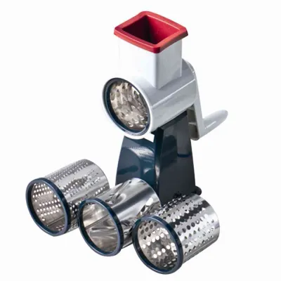 Westmark Reibemaschine 97602260 | Trommelreibe mit 4 Edelstahl-Trommeln | Saugfuß | spülmaschinengeeignet