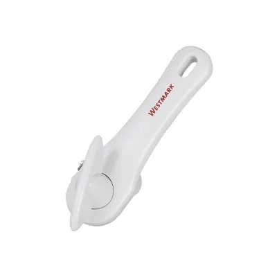 Westmark Sicherheits-Dosenöffner Klu 10332260 | Dosenöffner ohne scharfe Kanten | Edelstahl/Kunststoff | Weiß | 18 cm