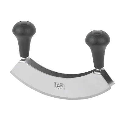 Westmark Wiegemesser Due 12942270 | 2 Klingen | Edelstahl rostfrei | 17 cm | spülmaschinengeeignet | schwarz