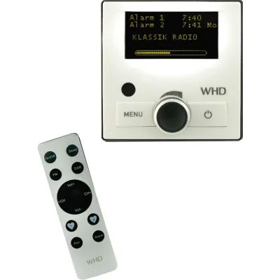 WHD DAB+ UP-Radio-RC, schwarz DAB+ Radio Unterputzradio inkl. 55x55 mm Frontplat