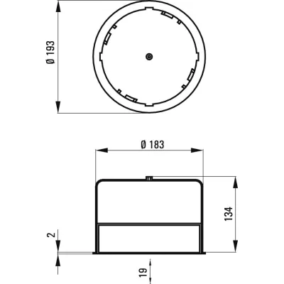 WHD Eingießtopf EGT14/2A ws