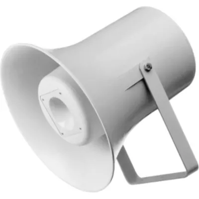 WHD Musikhorn Lautsprecher TL 230-T30 | 2-Wege | 30W | wetterfest | Hornlautsprecher | IP53 | Wandmontage | grau