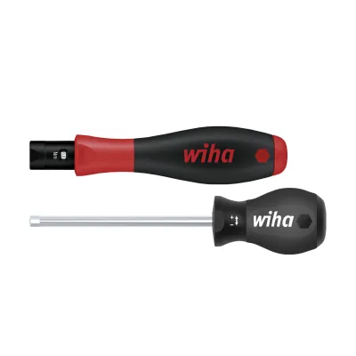 Wiha Drehmoment-Schraubendreher 28521200 TorqueVario-S | 0,8-2,0 Nm | einstellbar | SoftFinish Griff | Schwarz