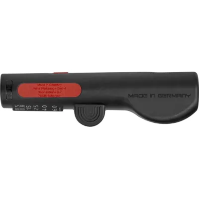 Wiha Abisolier-Multitool Z 74 0 06 | Abmantelwerkzeug für Rundkabel 8–13 mm | 4in1 | bis 6 mm² | schwarz/rot