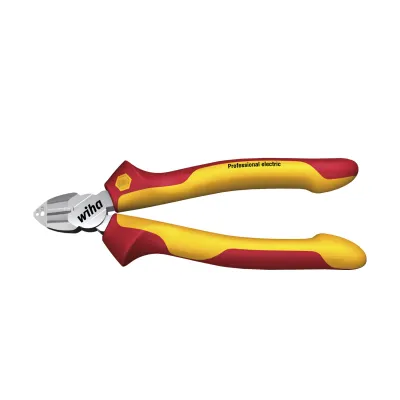 Wiha Abisolier-Seitenschneider Z14016006SB 160 mm | VDE geprüft | 1000V isoliert | für Elektriker | rot/gelb