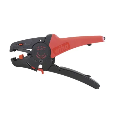 Wiha automatische Abisolierzange Z57000106SB | 0,03-16 mm² | mit Drahtschneider | 2K-Griff | schwarz/rot