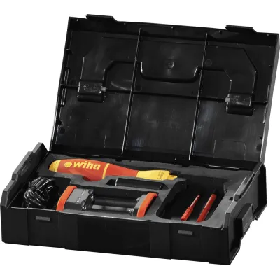 Wiha Bit-Set SB2831B900 | slimBit electric | 6-teilig | Schlitz & Pozidriv | isoliert 1000V | IEC 60900 | Bitbox