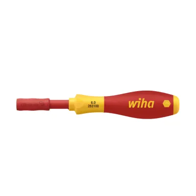 Wiha Bithalter 283100 | SoftFinish electric slimVario VDE 1000V | für 6mm slimBits | 160mm | isoliert