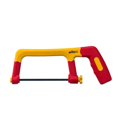 Wiha Bügelsäge electric 43125 | VDE isoliert | 3 Sägeblätter 150 mm | ergonomisch | für Kunststoff & Metall