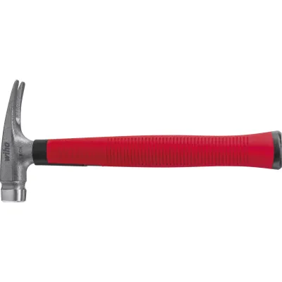 Wiha Elektriker Hammer 300g | U-Form | ergonomisch | für Engstellen | 283mm | rot | 42071