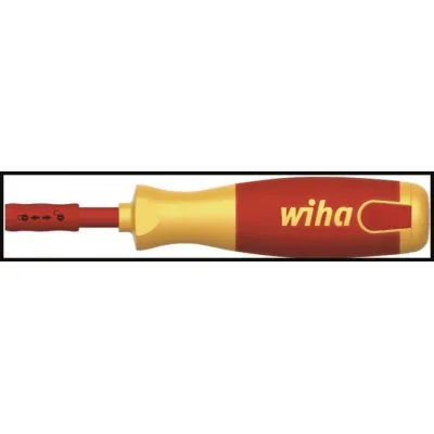 Wiha Schraubendreher mit Bit Magazin LiftUp electric | 6x TORX slimBits isoliert 75mm | VDE 1000V | rot/gelb