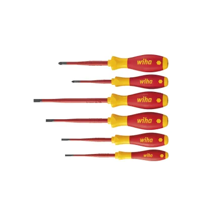 Wiha Schraubendreher Set 3201ZK6 VDE 1.000V | 6-tlg. SlimFix Schlitz/Pozidriv | isoliert, ergonomisch