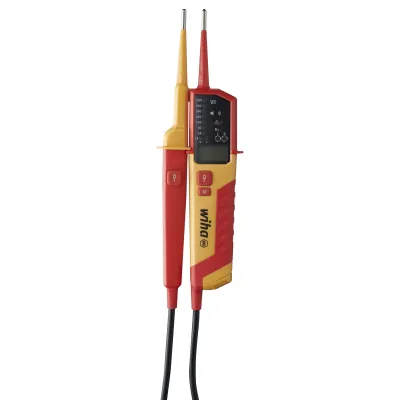 Wiha Spannungsprüfer & Durchgangsprüfer SB25517 | 0,5–1000V AC/DC | 2-polig | CAT IV | LCD/LED | akustisch