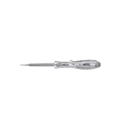 Wiha Spannungsprüfer SB25511 | einpolig 110–250 V | SoftFinish® ergonomischer Griff | 3,0 mm x 60 mm | Glimmlampe