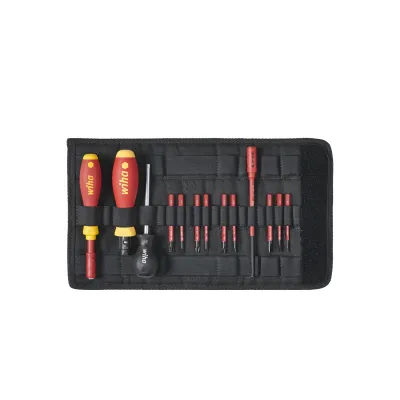 Wiha TorqueVario-S electric Drehmoment-Schraubendreher Set | 0,8-5 Nm | VDE | 14-tlg. | mit Tasche