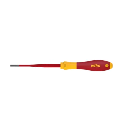 Wiha Schlitz-Schraubendreher 3,5x100mm | VDE geprüft | SoftFinish slimFix | 1000V | Made in Germany