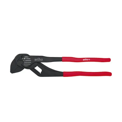Wiha Zangenschlüssel Classic 250 mm | max. 46 mm Schlüsselweite | 2K-Griff | glatte Backen | rot