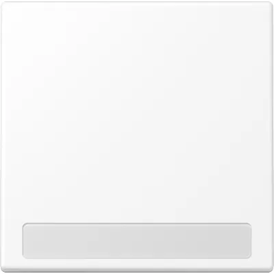 JUNG Wippe für Schalter/Taster LS990NAWWM | Schriftfeld | 1-fach | Duroplast matt | IP44 | schneeweiß RAL 9016