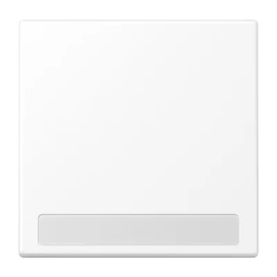 JUNG Wippe für Schalter/Taster LS990NAWWM | Schriftfeld | 1-fach | Duroplast matt | IP44 | schneeweiß RAL 9016