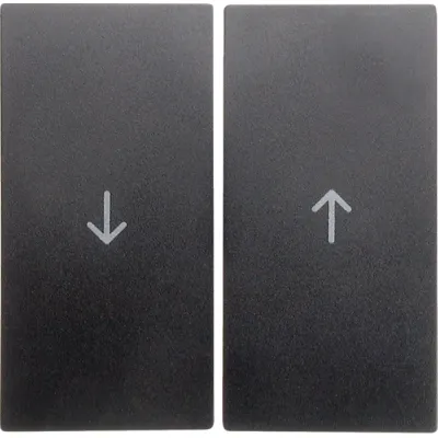 Berker Wippe 16251606 | Jalousieschalter B.1/B.3/B.7 | Symbol Pfeile | 2-teilig | Kunststoff matt | anthrazit RAL 7021